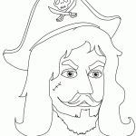 El pirata capitán Hook para colorear