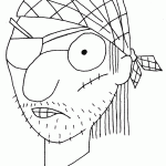 Piratas para colorear y pintar