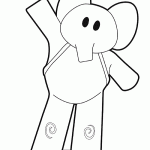 Dibujo de Eli (Pocoyo) para pintar y colorear