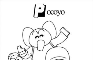 Dibujo de Pocoyo para colorear sus personajes - imprime el dibujo y píntalo a tu gusto - 2020 actualizado
