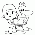 Dibujos de Pocoyo para pintar y colorear
