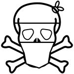 Caretas de Calaveras gratis para imprimir , pintar y colorear – Disfraz de Halloween personalizado