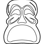 Caretas de Halloween para imprimir , pintar y colorear