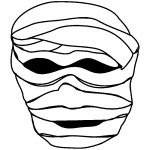 Caretas de Momias gratis para imprimir , pintar y colorear