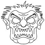 Caretas de Monstruo gratis para imprimir , pintar y colorear