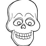 Caretas gratis para disfraz de calavera en la Noche de Halloween – Imprimir y colorear para personalizar tu disfraz