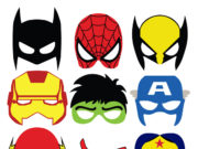 Descargar gratis mascaras de superhéroes para disfraz de Carnaval