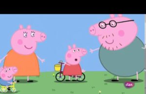 Ver capitulo 12 de Peppa Pig : Bicicletas . ¿aprenderá a montar en bici sin ruedines ?