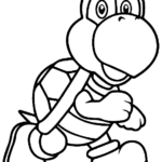 Colorear la tortuga Koopa Troopa de Super Mario