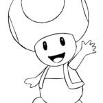 Imprimir a Toad de Mario Bros para colorear