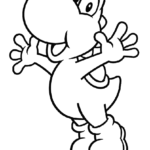 Imprimir y colorear dibujo de Yoshi