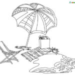 Dibujos de la playa y el mar para colorear