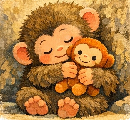Cuento Infantil de El Monito Punch y su peluche. En el Zoo de Ichikawa poco a poco es feliz Cuento Infantil de El Monito Punch y su peluche. En el Zoo de Ichikawa poco a poco es feliz